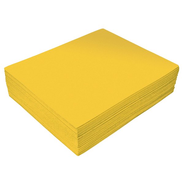 Better Office Products EVA Foam Sheets, 9 x 12 Inch, 2mm Thick, Yellow Color, for Arts and Crafts, 30 Bulk Sheets, 30PK 01220